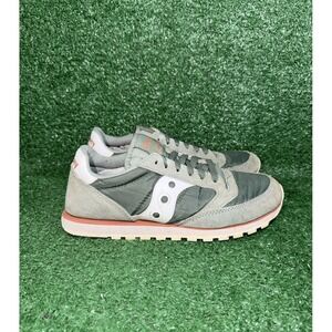 Saucony Jazz Mens Size 7.5 Green Suede Classic Shoes Athletic Sneakers S2866-241